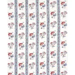 ARIANA FLORAL STRIPE Fabric – PEARLWARE BLUE | Schumacher | ARIANA FLORAL STRIPE fabric PEARLWARE BLUE color by Schumacher