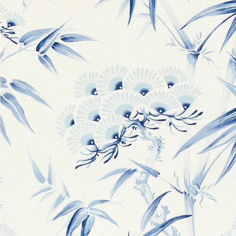 ARITA FLORAL Fabric – PORCELAIN | Schumacher | Wallpaper Twi ARITA FLORAL fabric PORCELAIN color by Schumacher