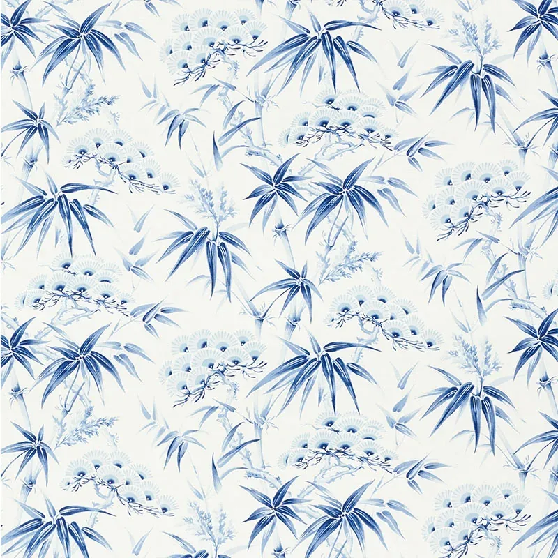ARITA FLORAL fabric PORCELAIN color by Schumacher