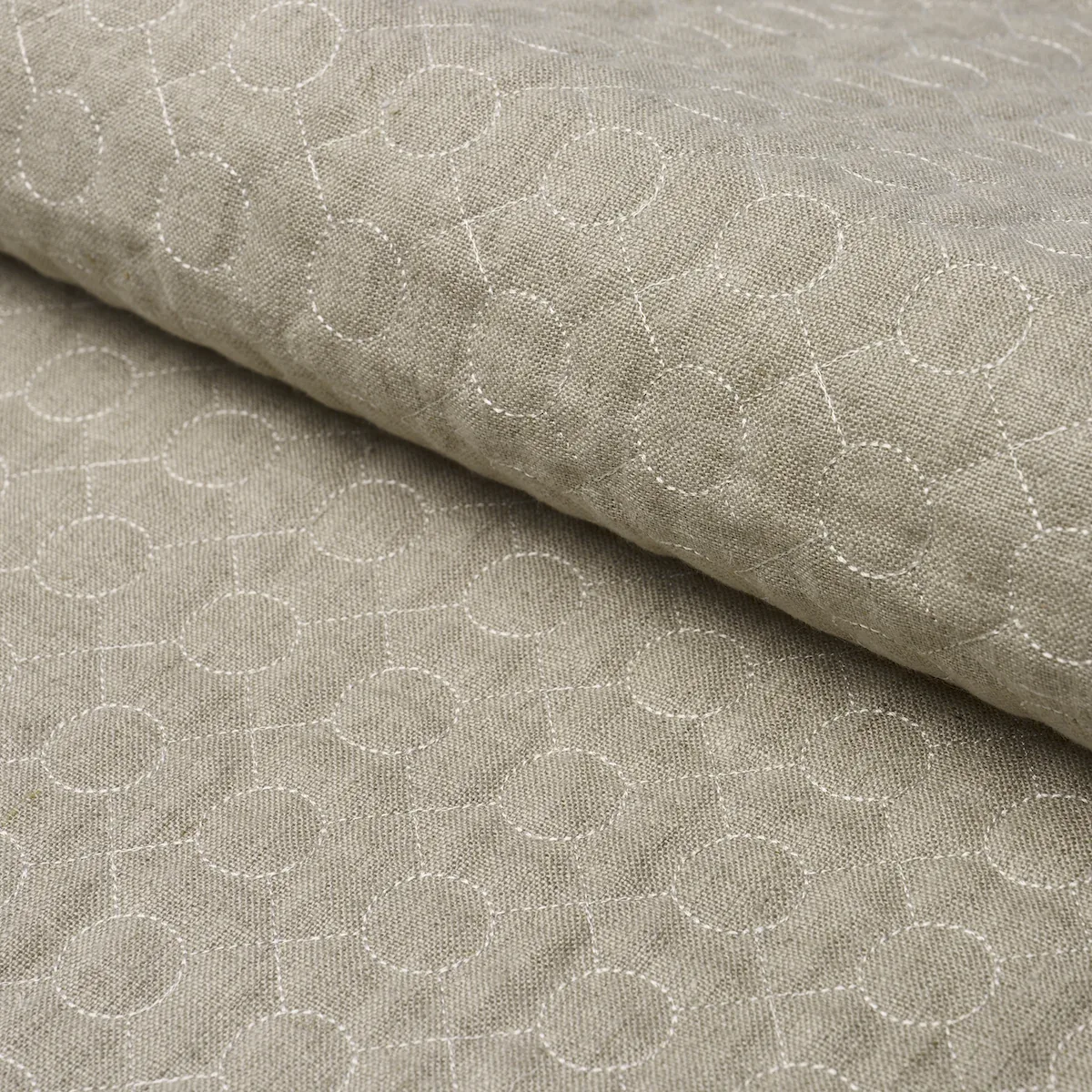 ARLES EMBROIDERY fabric GREIGE color by Schumacher