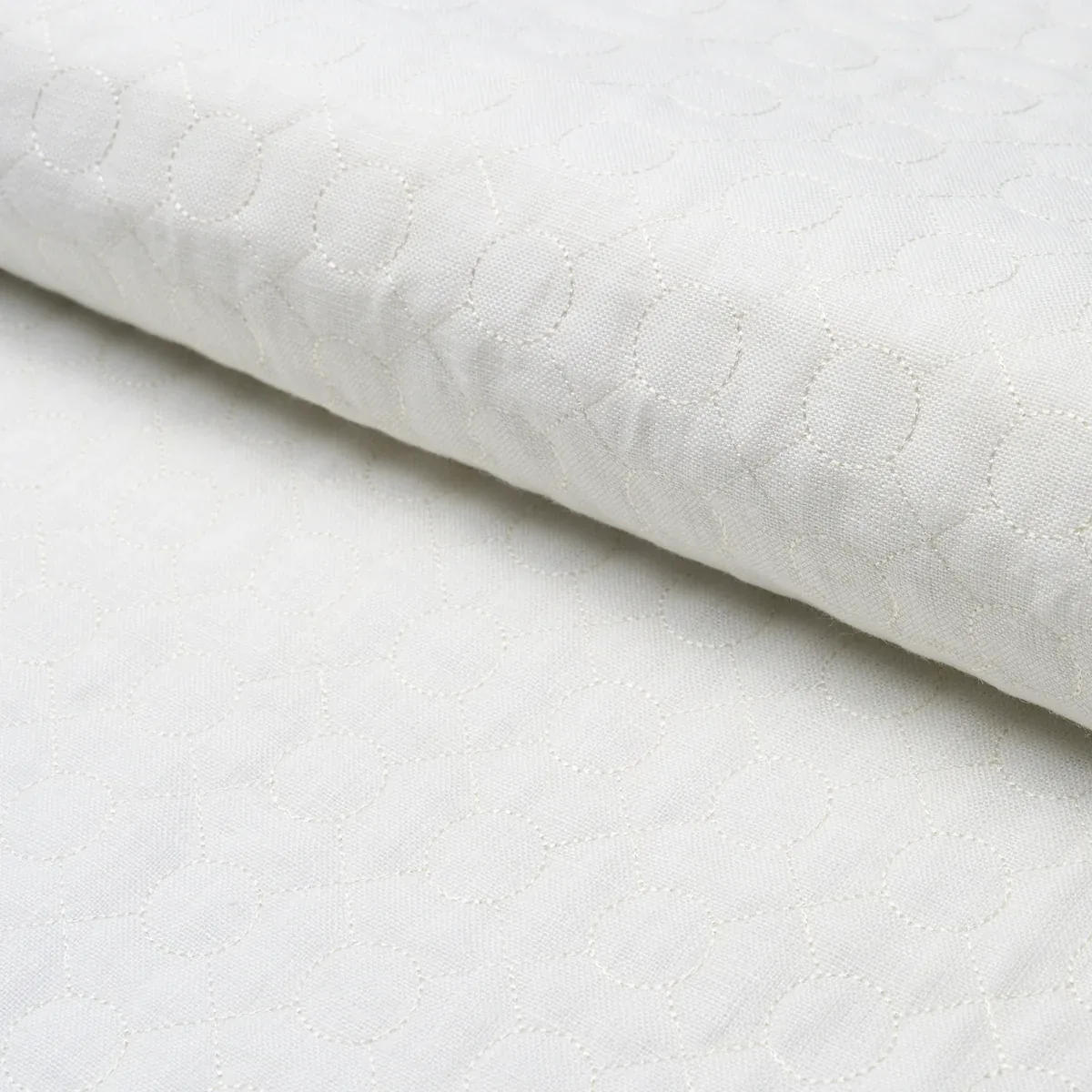 ARLES EMBROIDERY fabric OYSTER color by Schumacher
