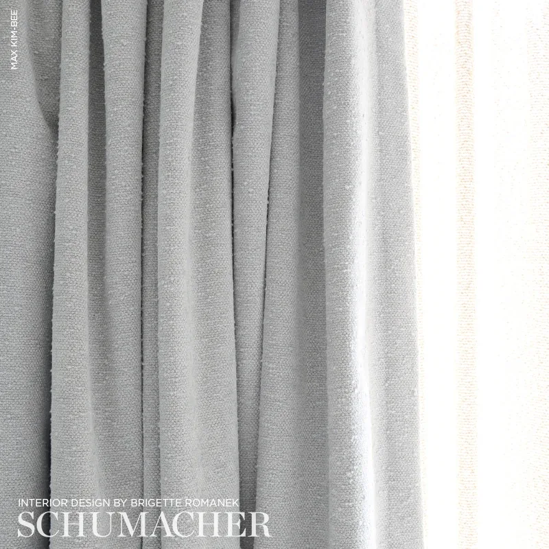 ARTISANAL BOUCLÉ Fabric – DOVE | Schumacher | Wallpaper Twin ARTISANAL BOUCLÉ fabric DOVE color by Schumacher