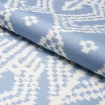 ASAKA IKAT Fabric – CHAMBRAY | Schumacher | Wallpaper Twins ASAKA IKAT fabric CHAMBRAY color by Schumacher