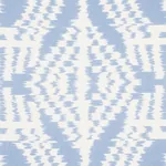 ASAKA IKAT Fabric – CHAMBRAY | Schumacher | Wallpaper Twins ASAKA IKAT fabric CHAMBRAY color by Schumacher
