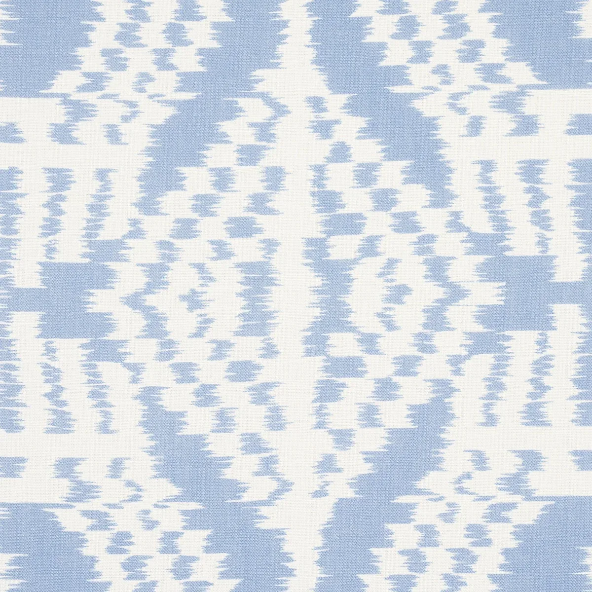 ASAKA IKAT Fabric – CHAMBRAY | Schumacher | Wallpaper Twins ASAKA IKAT fabric CHAMBRAY color by Schumacher