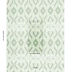 ASAKA IKAT Fabric – GREEN | Schumacher | Wallpaper Twins ASAKA IKAT fabric GREEN color by Schumacher
