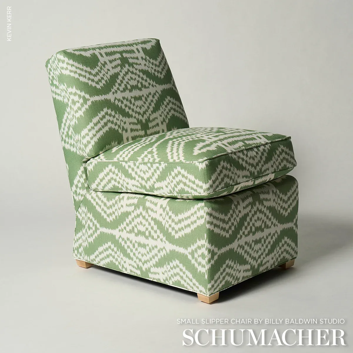 ASAKA IKAT Fabric – GREEN | Schumacher | Wallpaper Twins ASAKA IKAT fabric GREEN color by Schumacher