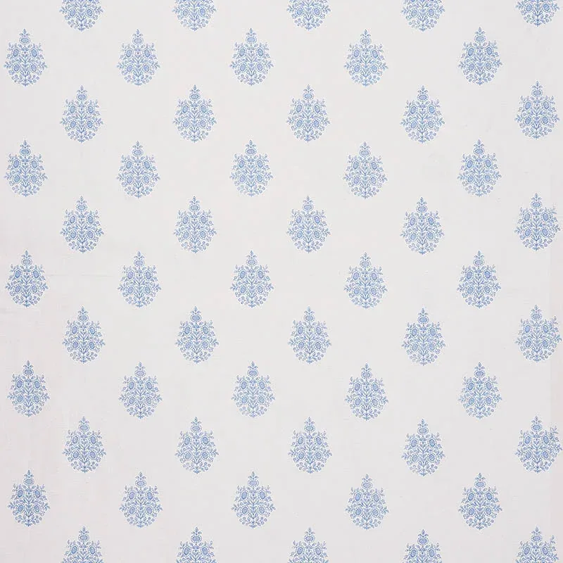 ASARA FLOWER SHEER Fabric – BLUE | Schumacher | Wallpaper Tw ASARA FLOWER SHEER fabric BLUE color by Schumacher