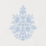 ASARA FLOWER SHEER Fabric – BLUE | Schumacher | Wallpaper Tw ASARA FLOWER SHEER fabric BLUE color by Schumacher