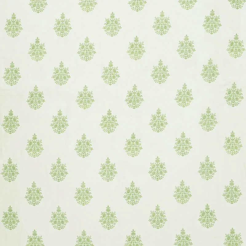 ASARA FLOWER SHEER fabric GREEN color by Schumacher