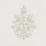 ASARA FLOWER SHEER fabric GREY color by Schumacher
