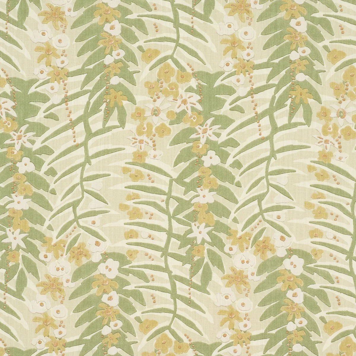 ASHBEE BOTANICAL fabric CITRON color by Schumacher