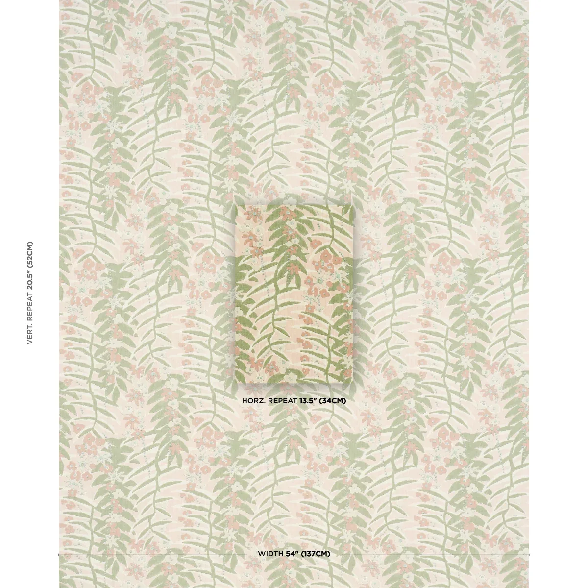 ASHBEE BOTANICAL fabric PETAL color by Schumacher