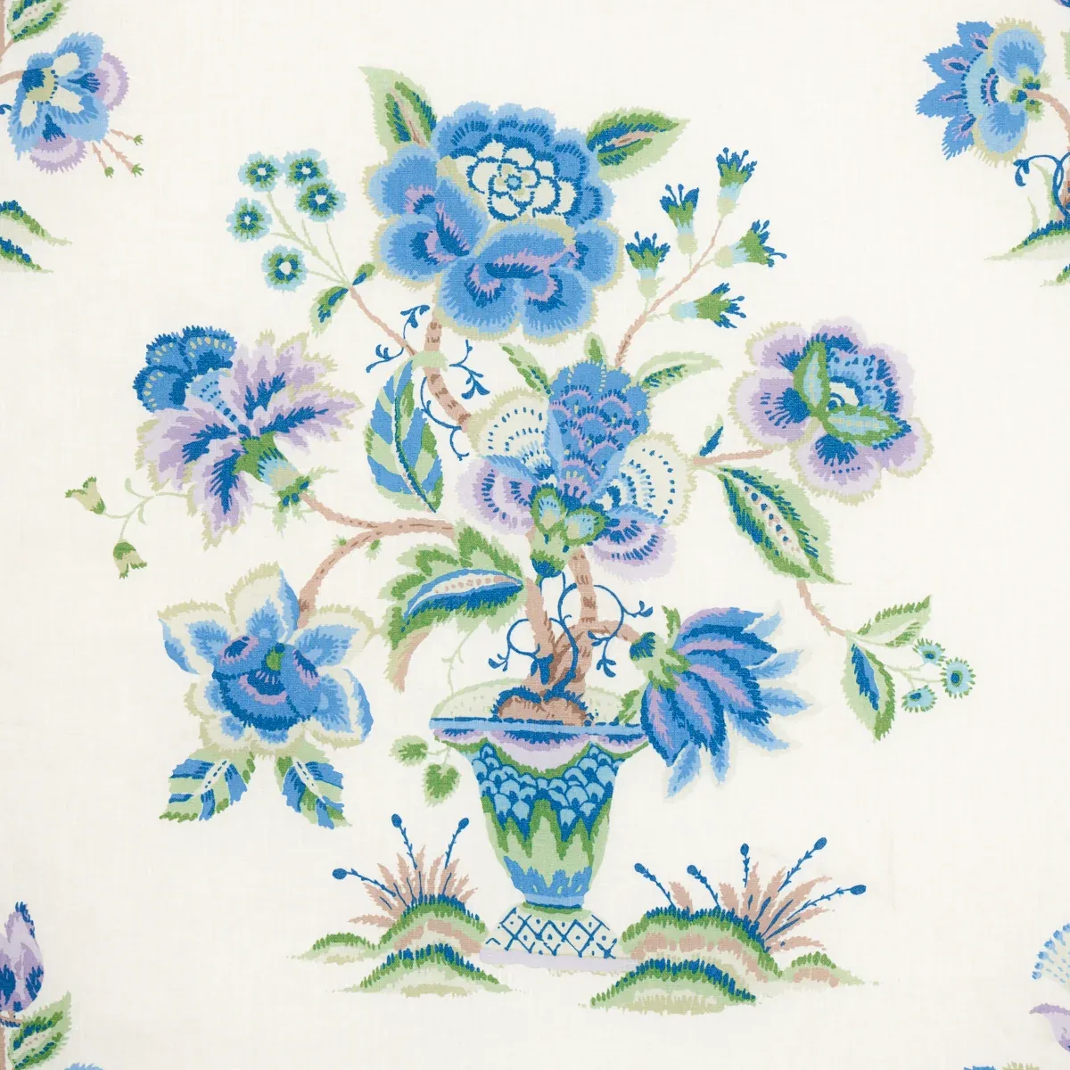 ASHFORD LINEN Fabric – CORNFLOWER AND LILAC | Schumacher | W ASHFORD LINEN fabric CORNFLOWER AND LILAC color by Schumacher