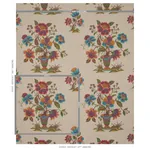 ASHFORD LINEN Fabric – MULBERRY AND NATURAL | Schumacher | W ASHFORD LINEN fabric MULBERRY AND NATURAL color by Schumacher