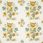 ASHFORD LINEN Fabric – OCHRE AND SKY | Schumacher | Wallpape ASHFORD LINEN fabric OCHRE AND SKY color by Schumacher