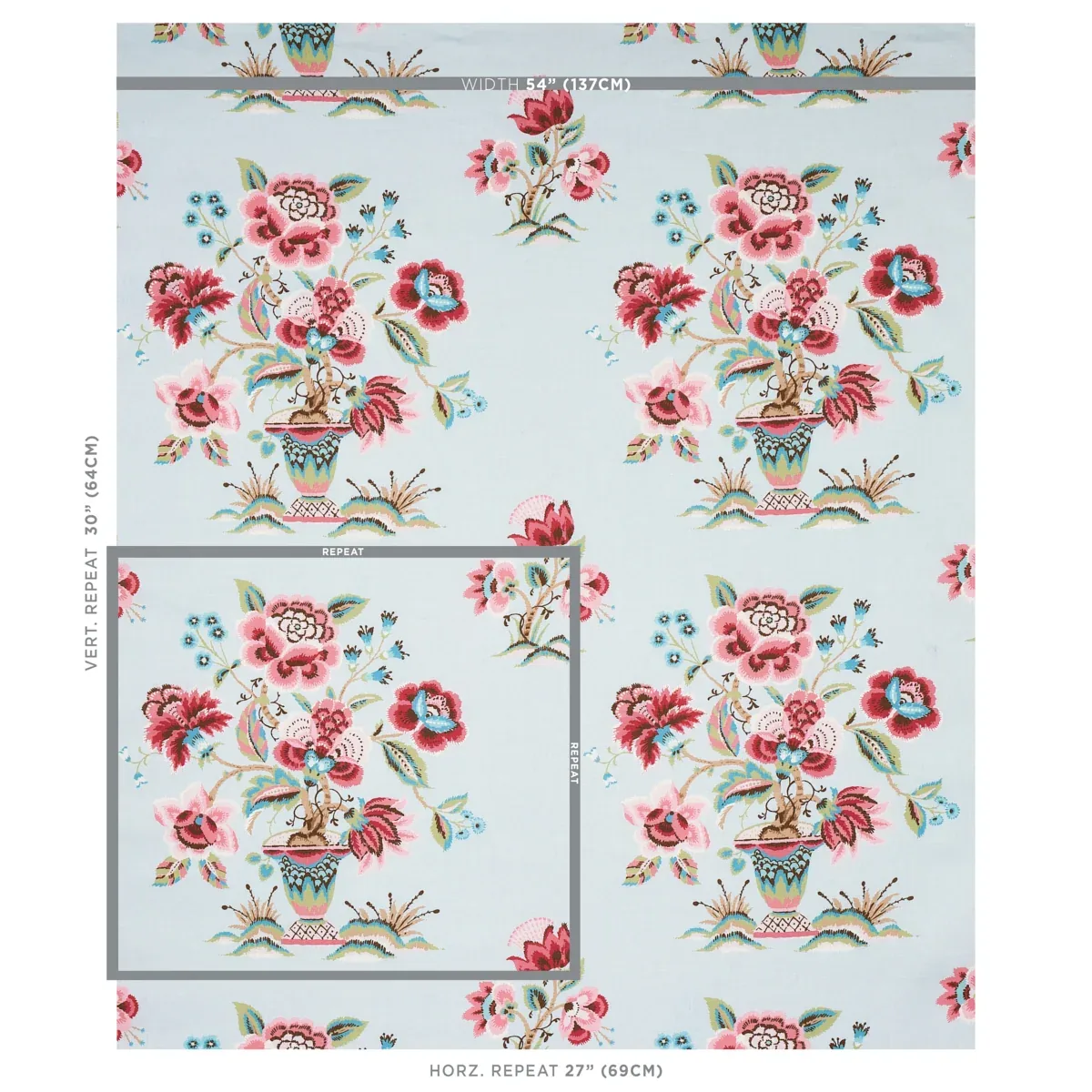 ASHFORD LINEN Fabric – ROSE AND SKY | Schumacher | Wallpaper ASHFORD LINEN fabric ROSE AND SKY color by Schumacher