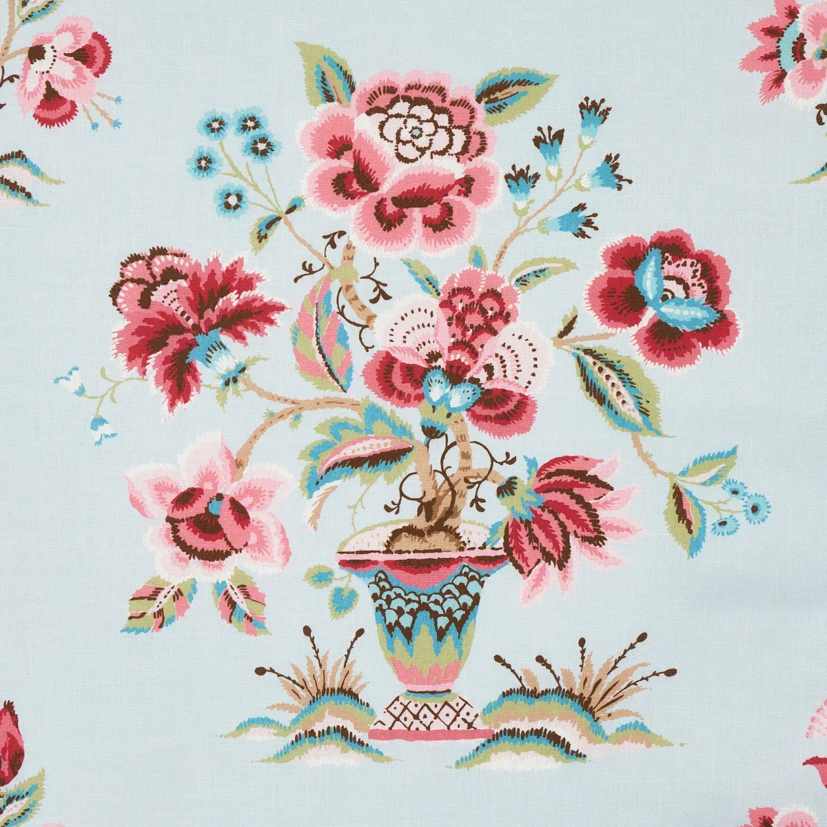 ASHFORD LINEN Fabric – ROSE AND SKY | Schumacher | Wallpaper ASHFORD LINEN fabric ROSE AND SKY color by Schumacher