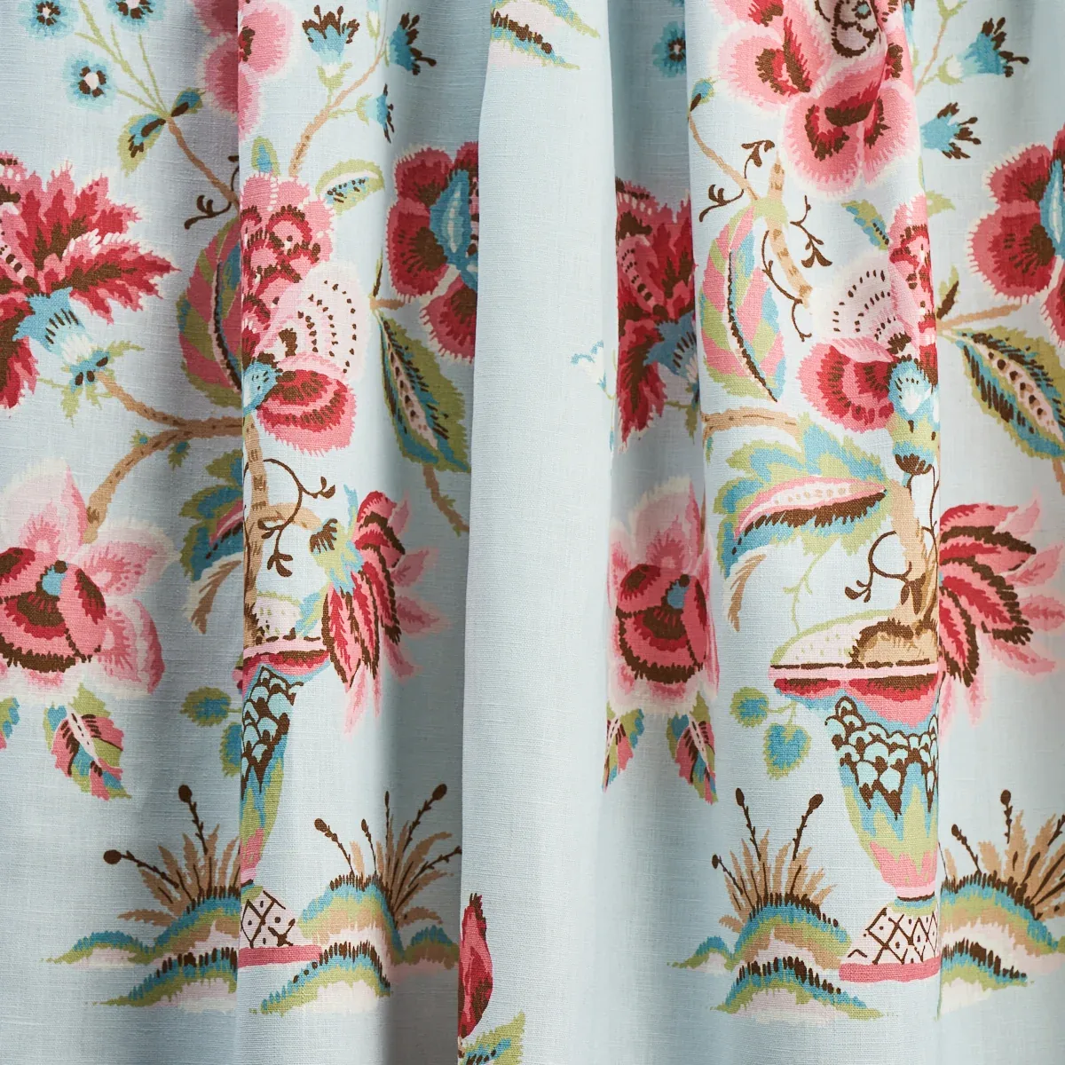 ASHFORD LINEN Fabric – ROSE AND SKY | Schumacher | Wallpaper ASHFORD LINEN fabric ROSE AND SKY color by Schumacher