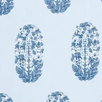 ASKANDRA FLOWER Fabric – CHAMBRAY | Schumacher | Wallpaper T ASKANDRA FLOWER fabric CHAMBRAY color by Schumacher