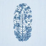 ASKANDRA FLOWER Fabric – CHAMBRAY | Schumacher | Wallpaper T ASKANDRA FLOWER fabric CHAMBRAY color by Schumacher