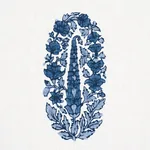 ASKANDRA FLOWER Fabric – DELFT | Schumacher | Wallpaper Twin ASKANDRA FLOWER fabric DELFT color by Schumacher