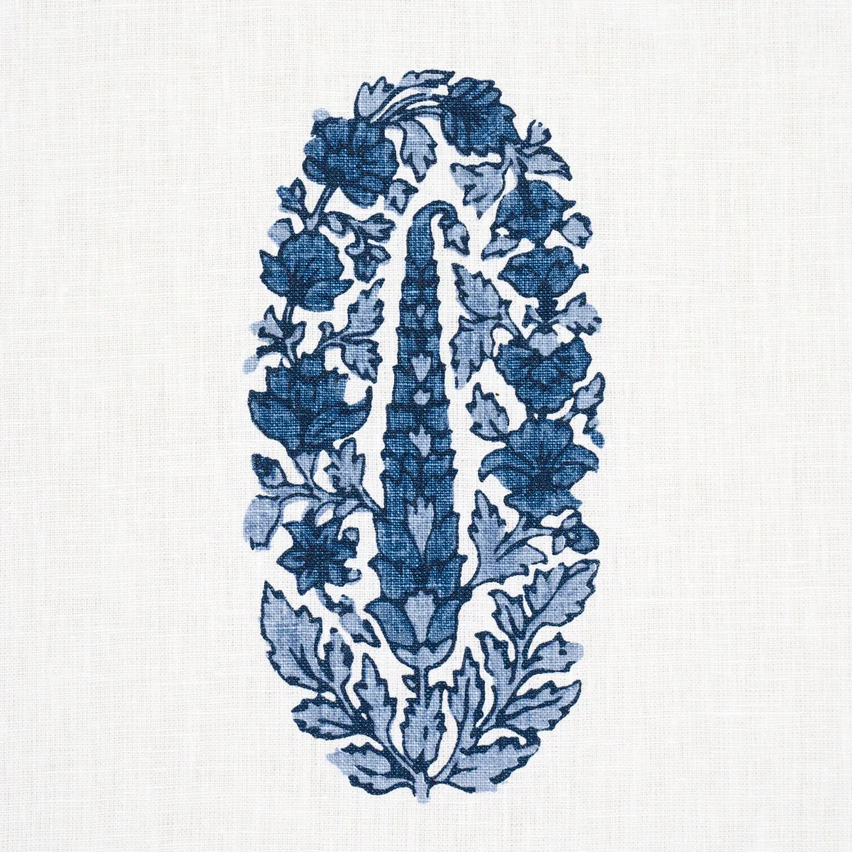 ASKANDRA FLOWER Fabric – DELFT | Schumacher | Wallpaper Twin ASKANDRA FLOWER fabric DELFT color by Schumacher