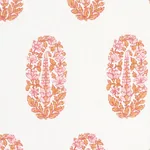 ASKANDRA FLOWER fabric TANGERINE color by Schumacher