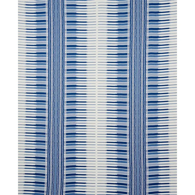 ATCHISON fabric BLUE color by Schumacher