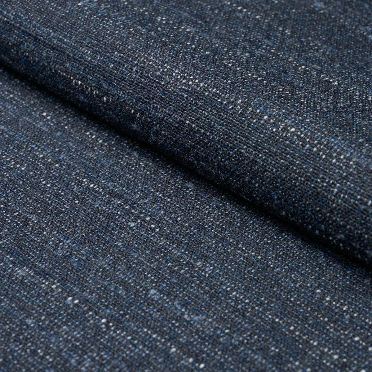 ATLAS WOOL TEXTURE fabric INDIGO color by Schumacher