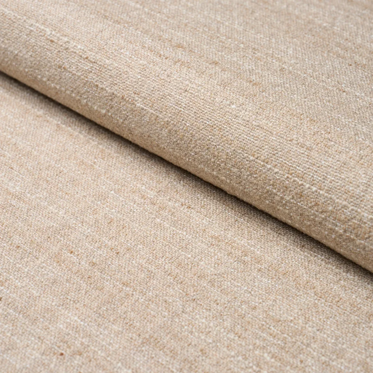ATLAS WOOL TEXTURE fabric OAT color by Schumacher