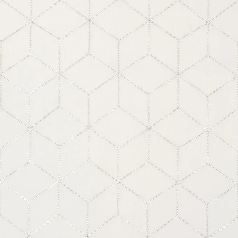 ATRIA SHEER fabric SILVER color by Schumacher