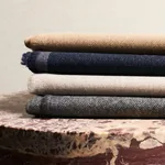 ATTICUS WOOL fabric GRAPHITE color by Schumacher