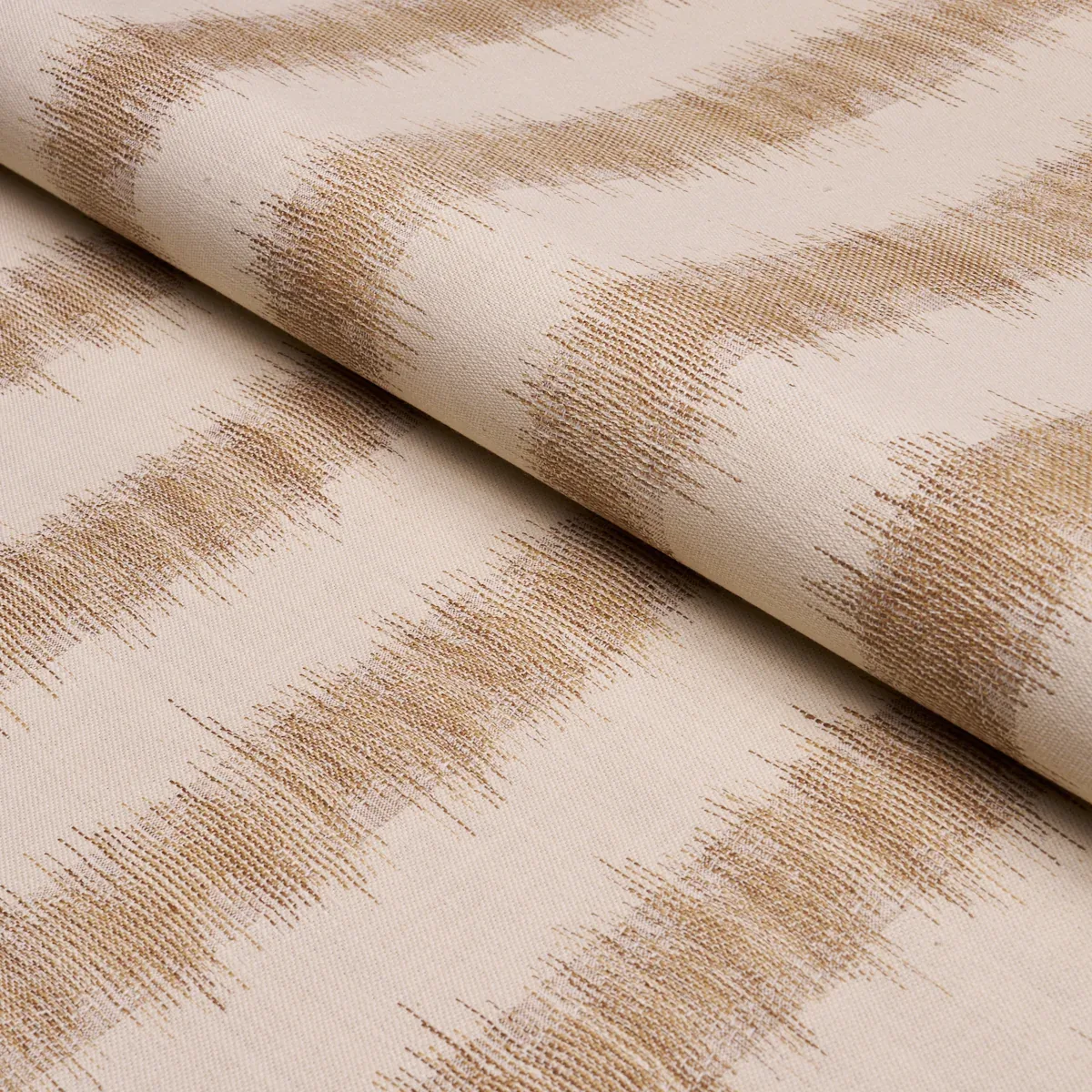 ATTLEBORO IKAT fabric FAWN color by Schumacher
