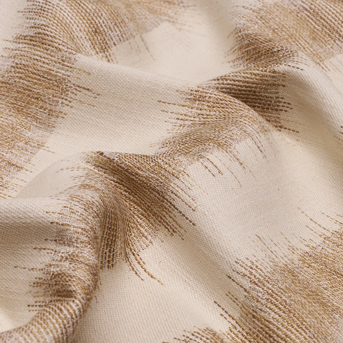 ATTLEBORO IKAT fabric FAWN color by Schumacher
