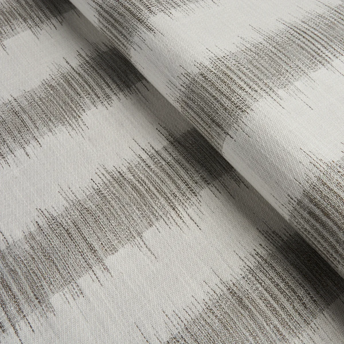 ATTLEBORO IKAT fabric SLATE GREY color by Schumacher