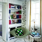 ATWOOD ÉPINGLÉ Fabric – VERT | Schumacher | Wallpaper Twins ATWOOD ÉPINGLÉ fabric VERT color by Schumacher