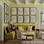 AUDEN CHENILLE fabric CHARTREUSE color by Schumacher