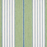 AUDREY STRIPE Fabric – GREEN | Schumacher | Wallpaper Twins AUDREY STRIPE fabric GREEN color by Schumacher