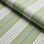 AUDREY STRIPE Fabric – GREEN | Schumacher | Wallpaper Twins AUDREY STRIPE fabric GREEN color by Schumacher