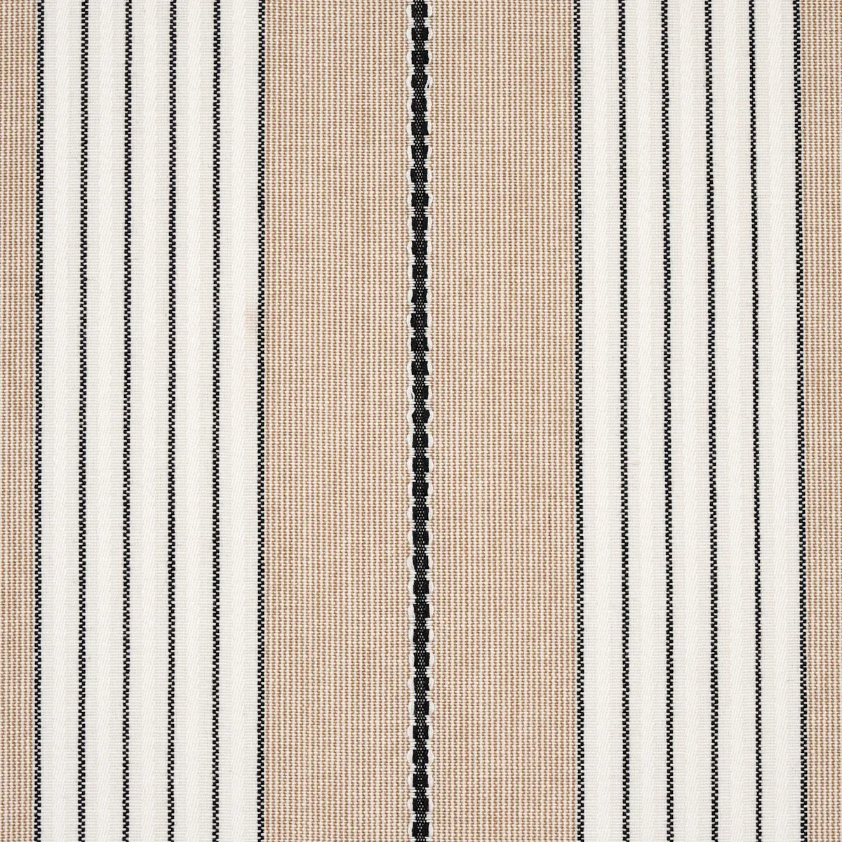 AUDREY STRIPE fabric NATURAL color by Schumacher