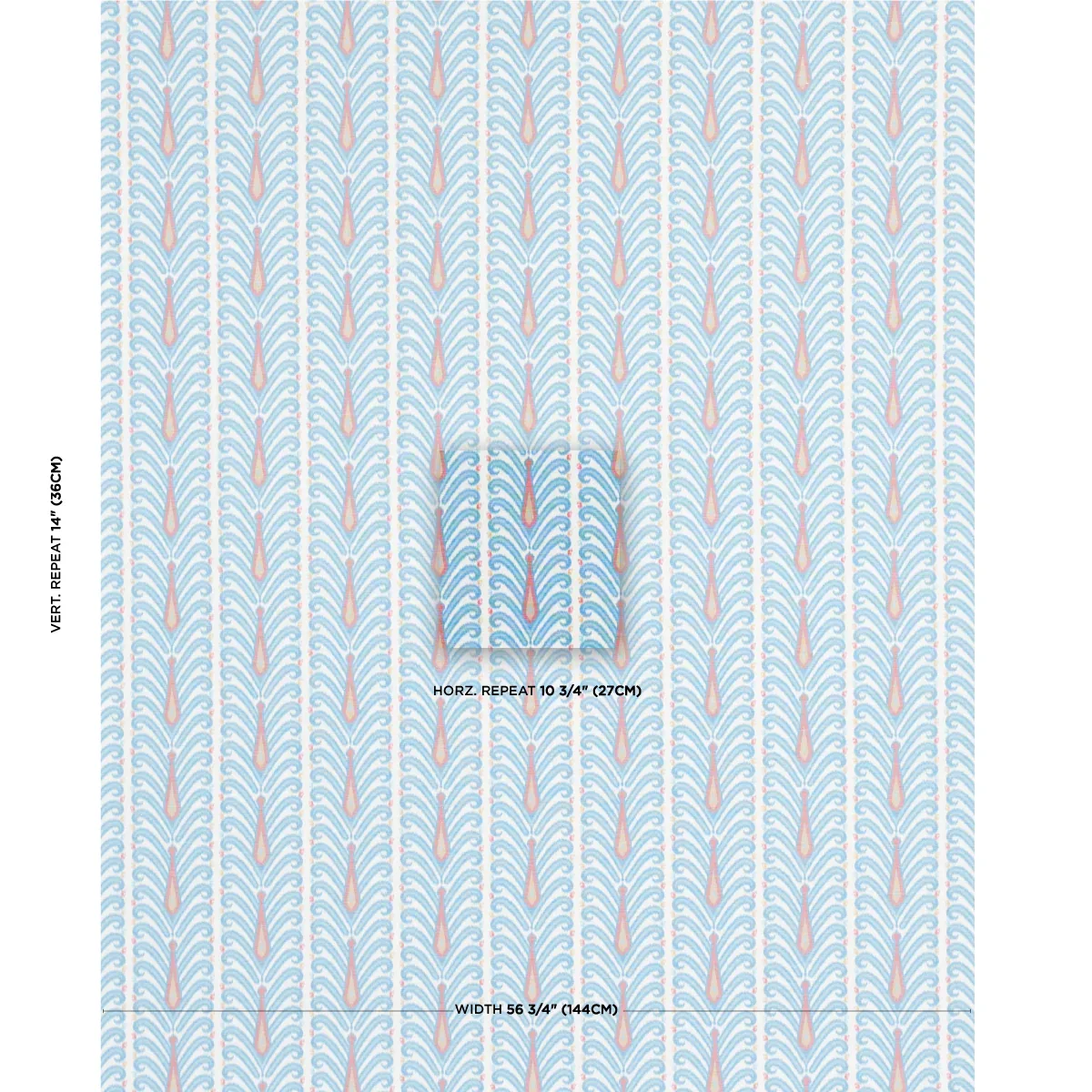 AUGUSTINE IKAT Fabric – PEACOCK | Schumacher | Wallpaper Twi AUGUSTINE IKAT fabric PEACOCK color by Schumacher