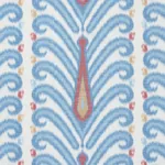 AUGUSTINE IKAT Fabric – PEACOCK | Schumacher | Wallpaper Twi AUGUSTINE IKAT fabric PEACOCK color by Schumacher