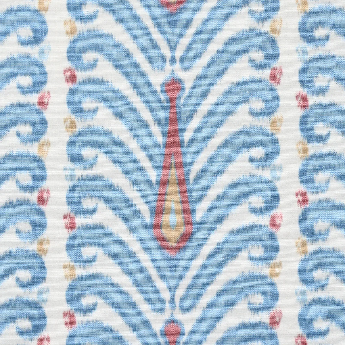 AUGUSTINE IKAT Fabric – PEACOCK | Schumacher | Wallpaper Twi AUGUSTINE IKAT fabric PEACOCK color by Schumacher
