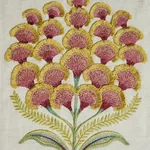 AURELIA EMBROIDERY Fabric – NATURAL | Schumacher | Wallpaper AURELIA EMBROIDERY fabric NATURAL color by Schumacher