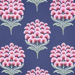 AURELIA EMBROIDERY fabric NAVY color by Schumacher
