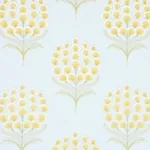 AURELIA EMBROIDERY Fabric – SKY | Schumacher | Wallpaper Twi AURELIA EMBROIDERY fabric SKY color by Schumacher