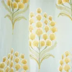 AURELIA EMBROIDERY Fabric – SKY | Schumacher | Wallpaper Twi AURELIA EMBROIDERY fabric SKY color by Schumacher