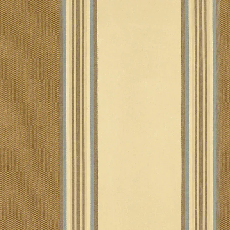 AVA SILK STRIPE fabric MOCHA color by Schumacher