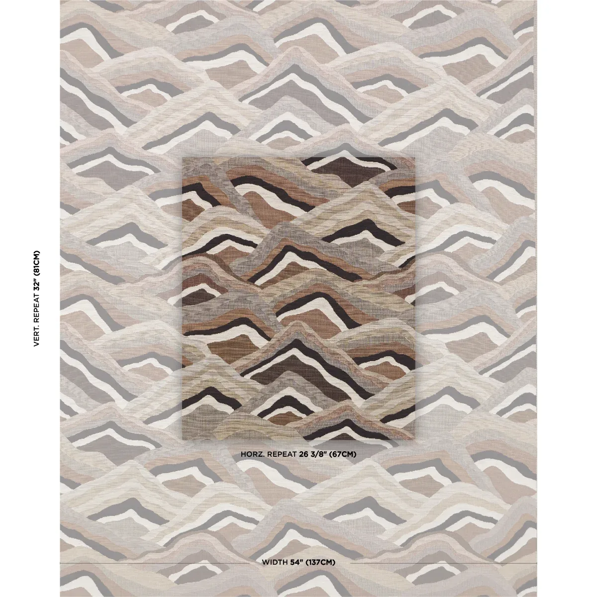 AVALA HILLS fabric CAMEL color by Schumacher
